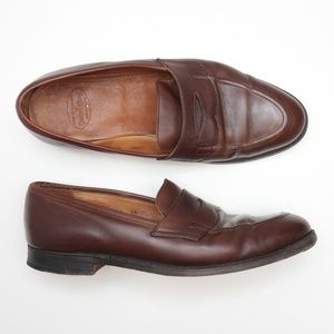 Crockett & Jones Brown Piccadilly Loafers Size 8.5
